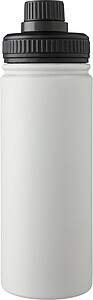 Nerezová dvoustěnná láhev 500 ml, bílá - reklamní předměty
