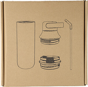 Nerezová dvoustěnná láhev 500 ml, černá