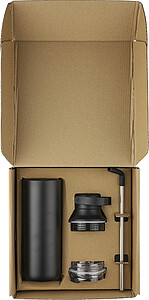 Nerezová dvoustěnná láhev 500 ml, černá