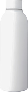 Nerezová láhev s dvojitou stěnou 500 ml, bílá - reklamní předměty