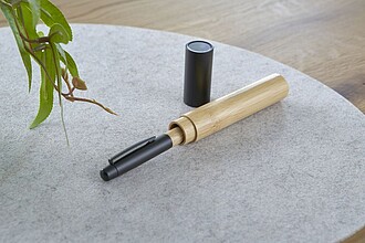 Nerezové kuličkové pero, černá