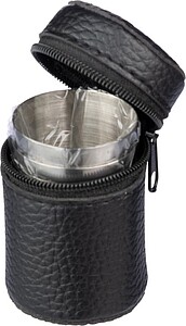 Nerezové panákové kalíšky, černá