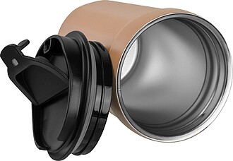 Nerezový cestovní termohrnek 350 ml, béžová