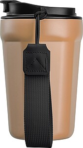 Nerezový cestovní termohrnek 350 ml, béžová
