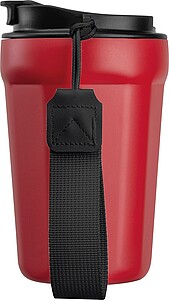 Nerezový cestovní termohrnek 350 ml, červená