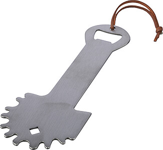 Nerezový čistič grilů, stříbrná