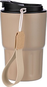 Nerezový dvoustěnný hrnek, 320 ml, béžová