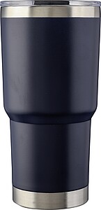 Nerezový dvoustěnný hrnek 590 ml, modrá - termohrnek s vlastním potiskem