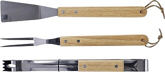 Nerezový grilovací set, hnědá