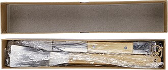 Nerezový grilovací set, hnědá