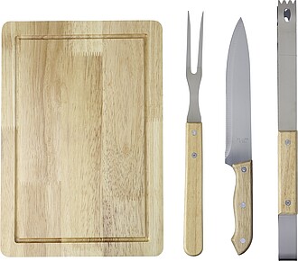 Nerezový grilovací set v pouzdře, černá