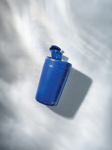 Nerezový hrnek s víčkem, 300 ml, královská modrá