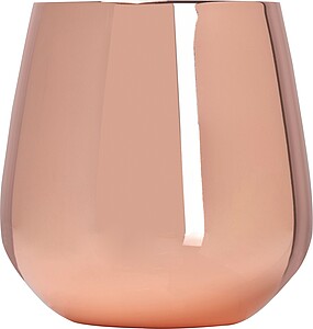 Nerezový pohárek s měděným povrchem 500ml, růžová