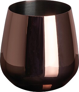Nerezový pohárek s měděným povrchem 500ml, růžová