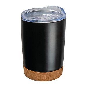 Nerezový termohrnek 350 ml, černá - termohrnek s vlastním potiskem