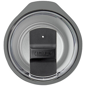 Nerezový termohrnek s uchem a plastovým víčkem, 350ml, černý