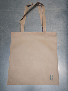 Netkaná nákupní taška z RPET, hnědá