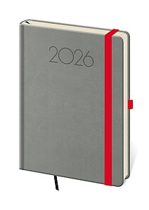 New Praga 2026 diář denní A5, tmavě šedý