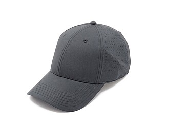 Nízkoprofilová 6panelová kšiltovka, tmavě šedá - čepice s vlastním potiskem