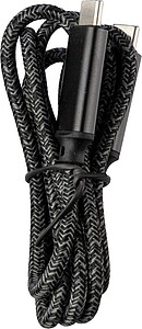 Nylonový nabíjecí kabel 100W, černá