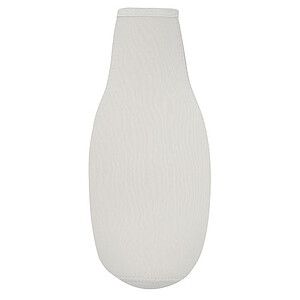 Obal na láhev z recyklovaného neoprenu, bílý