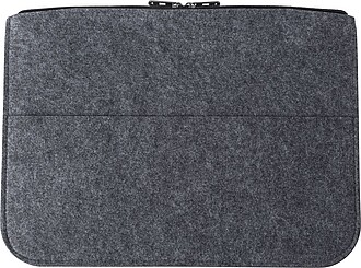 Obal na notebook z RPET plsti, šedý - obal na mobil s vlastním potiskem