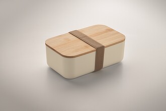 Obědová krabička z PLA, 1000ml, béžová