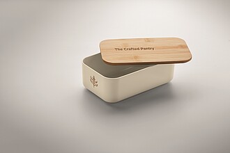 Obědová krabička z PLA, 1000ml, béžová