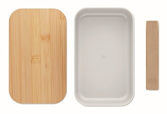 Obědová krabička z PLA, 1000ml, bílá