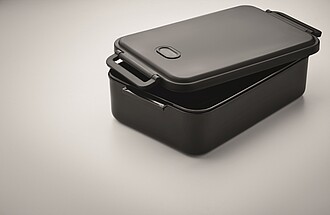 Obědová krabička z PP, 2200 ml, černá