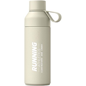 Ocean Bottle 500 ml dárková sada 3 v 1, světle krémová