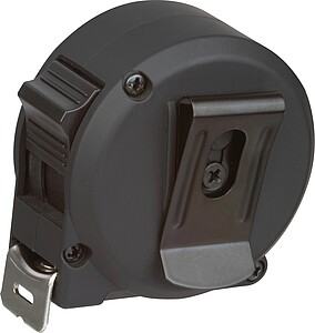 Ocelový svinovací metr s plastovým krytem 3m, černá