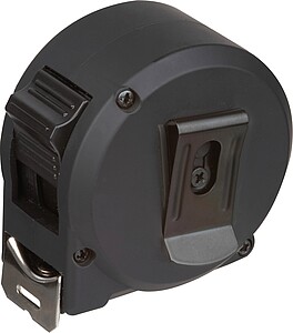 Ocelový svinovací metr s plastovým pouzdrem 5m, černá