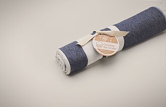 Osuška hammam, tm. modrá