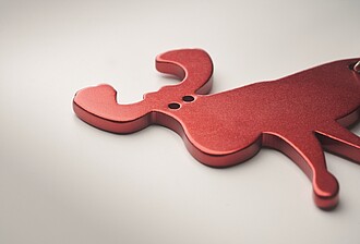 Otvírák a klíčenka, červená