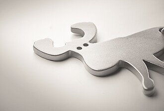 Otvírák a klíčenka, stříbrná