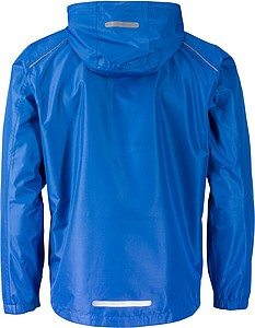 Pánská bunda do deště James & Nicholson RAIN, královská modrá, L