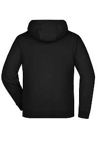 Pánská mikina James & Nicholson Doubleface, černá/šedá, velikost 3XL