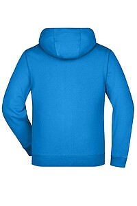 Pánská mikina James & Nicholson Doubleface, modrá/námořní modrá, velikost S