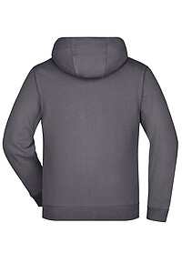 Pánská mikina James & Nicholson Doubleface, šedá/oranžová, velikost 3XL