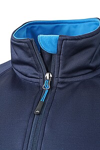 Pánská mikina James & Nicholson Stretchfleece, námořní mosdrá, velikost L