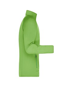 Pánská mikina James & Nicholson Stretchfleece, zelená, velikost S