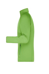 Pánská mikina James & Nicholson Stretchfleece, zelená, velikost S