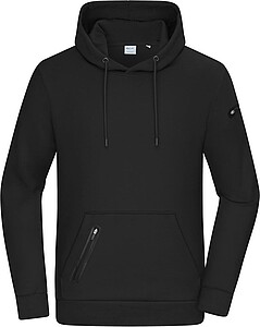 Pánská mikina s kapucí DAIBER INTERLOCK, černá, S - potisk mikin