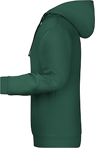 Pánská mikina s kapucí James Nicholson sweat hoodie men, tmavě zelená, vel. 4XL