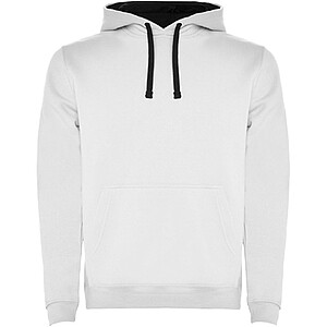 Pánská mikina s kapucí ROLY URBAN, bílá s navy doplňky, XS