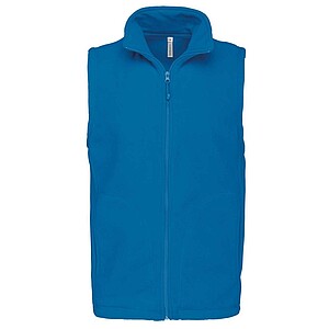 Pánská mikrofleecová vesta Kariban fleece vest men, tmavě tyrkysová, vel. 3XL
