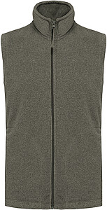 Pánská mikrofleecová vesta Kariban fleece vest men, vojenská světlá zelená, vel. S