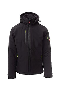 Pánská softshellová bunda PAYPER CREEK PAD ULTRALITE, černá, 4XL - bunda s potiskem