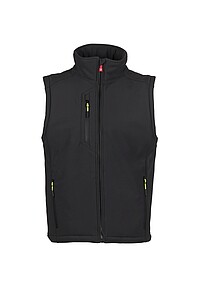 Pánská softshellová vesta PAYPER CREEK PAD VEST ULTRALITE, antracitová, S - vesta s potiskem